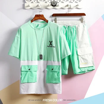 M-XXXL 2020 Men's Tracksuit Short Summer Two Piece Tracksuit Men Sets Casual Men Clothing Short Sets Fashion Brand
M-XXXL 2020 Men's Tracksuit Short Summer Two Piece Tracksuit Men Sets Casual Men Clothing Short Sets Fashion Brand