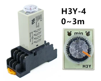 H3Y-4 0-3M Power OnTime Delay Relay Timer DPDT 14Pins H3Y-4 DC12V DC24V AC110V AC220V
H3Y-4 0-3M Power OnTime Delay Relay Timer DPDT 14Pins H3Y-4 DC12V DC24V AC110V AC220V