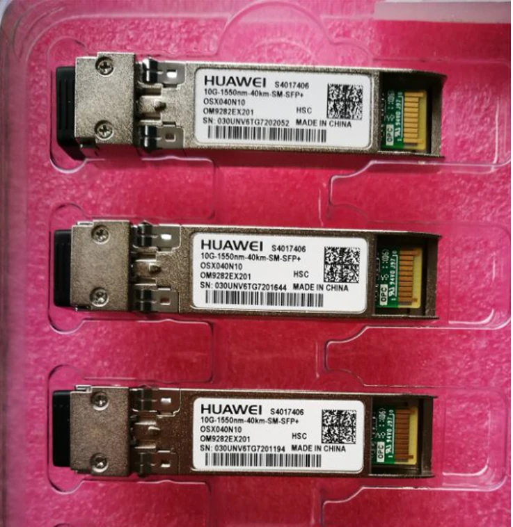 hauwei 10G-1550nm-40Km-SFP+ single-mode 10G 1550NM 40KM fiber optic module OSX040N01 / OMXD30002
hauwei 10G-1550nm-40Km-SFP+ single-mode 10G 1550NM 40KM fiber optic module OSX040N01 / OMXD30002