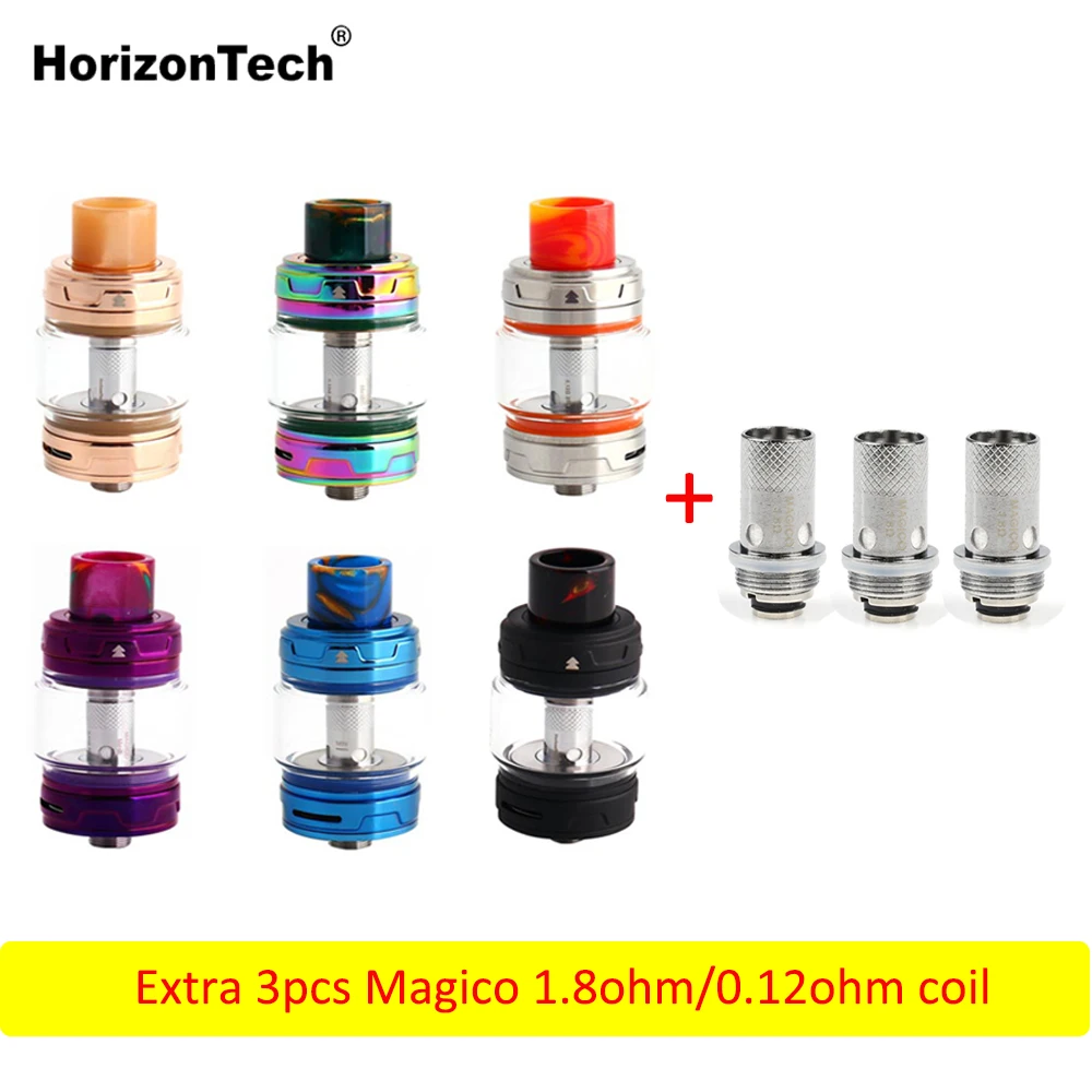 Original HorizonTech Magic Pod Tank 5.5ML Atomizer With 3pcs Magico 1.8/0.12 ohm Coil E Cigarette VS Falcon King
Original HorizonTech Magic Pod Tank 5.5ML Atomizer With 3pcs Magico 1.8/0.12 ohm Coil E Cigarette VS Falcon King