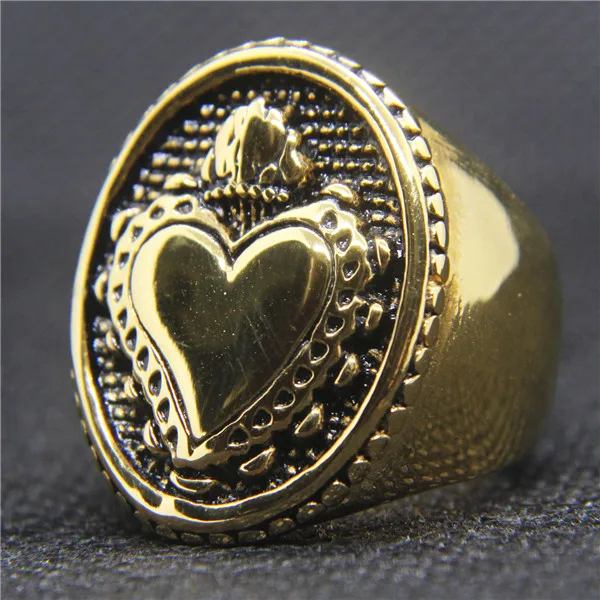 Drop Ship Size 7~13 Cool Golden Heart Crown Ring 316L Stainless Steel Jewelry Fashion Biker Ring
Drop Ship Size 7~13 Cool Golden Heart Crown Ring 316L Stainless Steel Jewelry Fashion Biker Ring