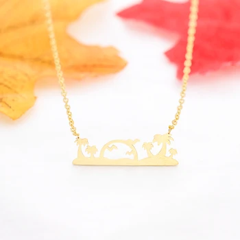 Wholesale 10pcs Stainless Steel Hawaii Island Pendant Coconut Palm Tree Bird Sun Neckaces For Women Jewelry
Wholesale 10pcs Stainless Steel Hawaii Island Pendant Coconut Palm Tree Bird Sun Neckaces For Women Jewelry