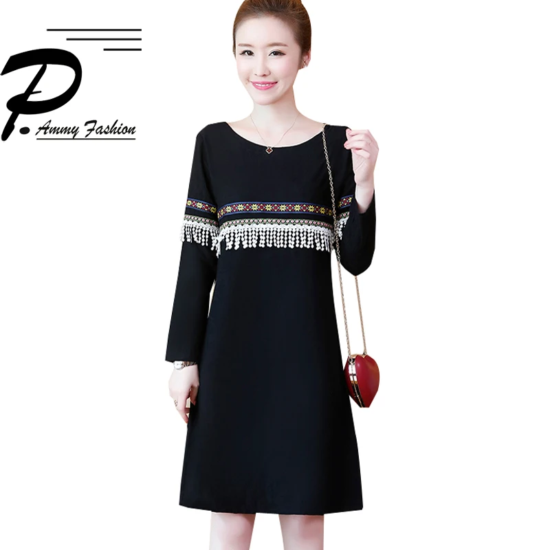 Spring Embroidery A-Line Dresses 2019 new Women Fashion long-sleeved O-neck cotton & linen large size Dress L~5XL
Spring Embroidery A-Line Dresses 2019 new Women Fashion long-sleeved O-neck cotton & linen large size Dress L~5XL