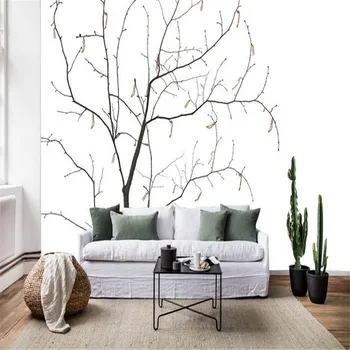 Black and White Wllpaper Fresco Wallpaper Wall Murals Modern Living Room Decorating TV Background Wall Papers Branch Pattern
Black and White Wllpaper Fresco Wallpaper Wall Murals Modern Living Room Decorating TV Background Wall Papers Branch Pattern