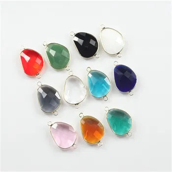 50pcs Charms double buckle 20x25mm murano czech glass bezel beads for DIY jewelry making twinkling crystal connector birthstone 
50pcs Charms double buckle 20x25mm murano czech glass bezel beads for DIY jewelry making twinkling crystal connector birthstone