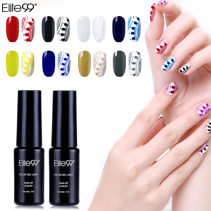 Elite99 7ml Color Gel Liner UV LED Gel Polish Semi Permanent Painted Dotting Nail Gel Polish Drawing Painting Nail Art Manicure
Elite99 7ml Color Gel Liner UV LED Gel Polish Semi Permanent Painted Dotting Nail Gel Polish Drawing Painting Nail Art Manicure