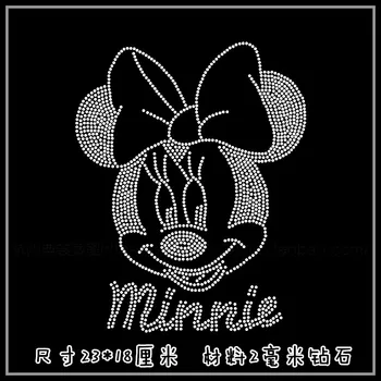 Clear Crystal flower Minnie T shirt neckline DIY strass hotfix Rhinestone applique Pattern motif Iron On Heat transfer Designs
Clear Crystal flower Minnie T shirt neckline DIY strass hotfix Rhinestone applique Pattern motif Iron On Heat transfer Designs