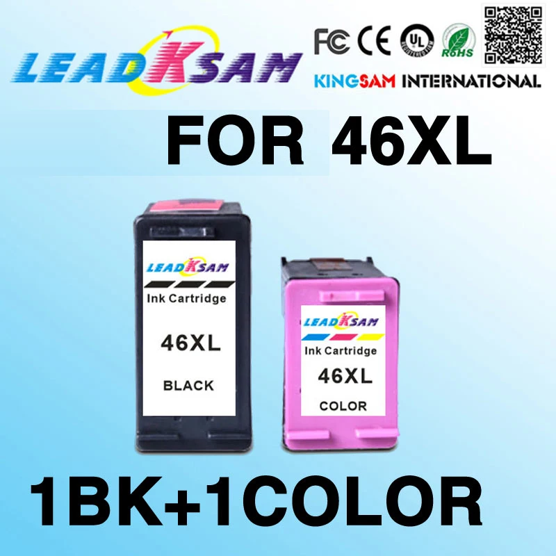 high capacity 46XL Ink Cartridge compatible For hp46 for 46 DeskJet 2520hc 2020hc 2025hc 2029 2529 4729 Printer
high capacity 46XL Ink Cartridge compatible For hp46 for 46 DeskJet 2520hc 2020hc 2025hc 2029 2529 4729 Printer