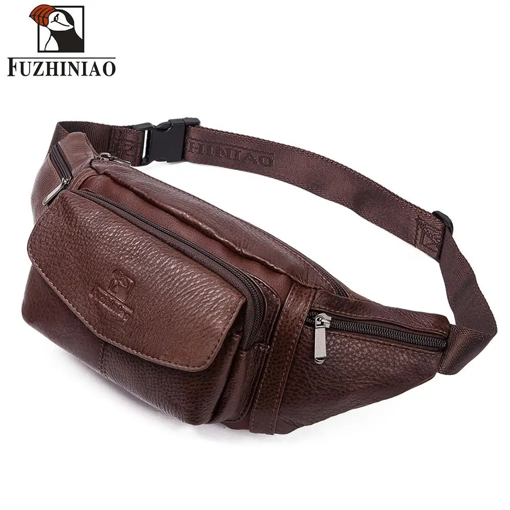 FUZHINIAO Leather Men Waist Packs Fanny Pack Belt Bag Phone Pouch Bags Fashion Travel Waist Pack Male Small Chest Handbag
FUZHINIAO Leather Men Waist Packs Fanny Pack Belt Bag Phone Pouch Bags Fashion Travel Waist Pack Male Small Chest Handbag