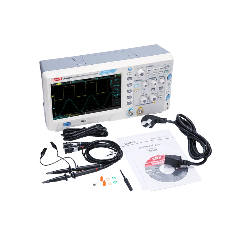 Digital Oscilloscope 100m Dual-channel Voltage Probe Oscilloscope Digital Utd2102cex
Digital Oscilloscope 100m Dual-channel Voltage Probe Oscilloscope Digital Utd2102cex