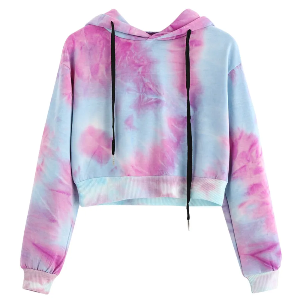Purple Tie Dye Printing Short Hoodies Sweatshirt Women Casual Drawstring Thin Pullover Autumn Female Girl Long Sleeve Tops #Y3
Purple Tie Dye Printing Short Hoodies Sweatshirt Women Casual Drawstring Thin Pullover Autumn Female Girl Long Sleeve Tops #Y3