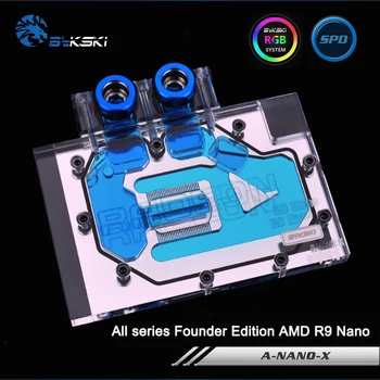 Bykski A-Nano-X, Full Cover Graphics Card Water Cooling Block RGB/RBW for All series Founder Edition AMD R9 Nano
Bykski A-Nano-X, Full Cover Graphics Card Water Cooling Block RGB/RBW for All series Founder Edition AMD R9 Nano