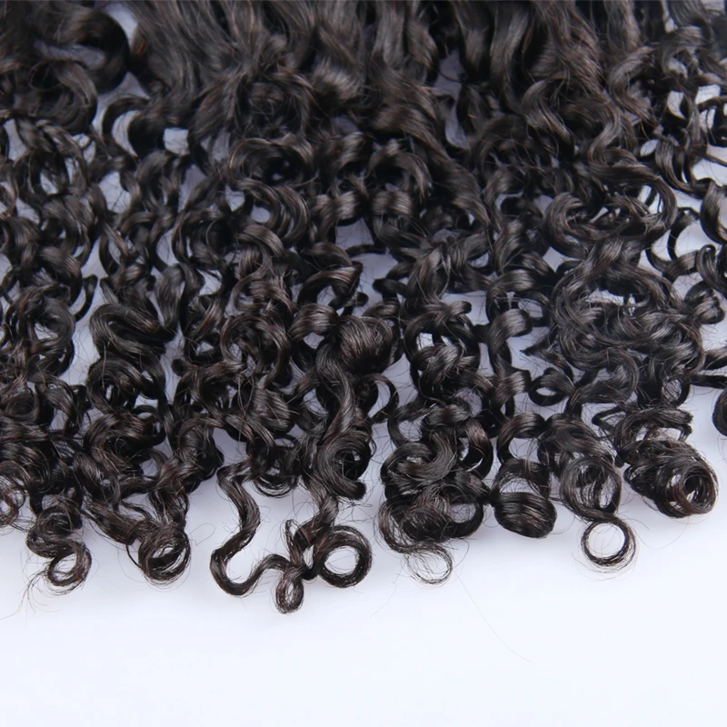 Hot Beauty Hair Frontal Super Double Drawn Small Kinky Curl 413 Lace Frontal Free Part Brazilian Remy Hair Frontal (6)