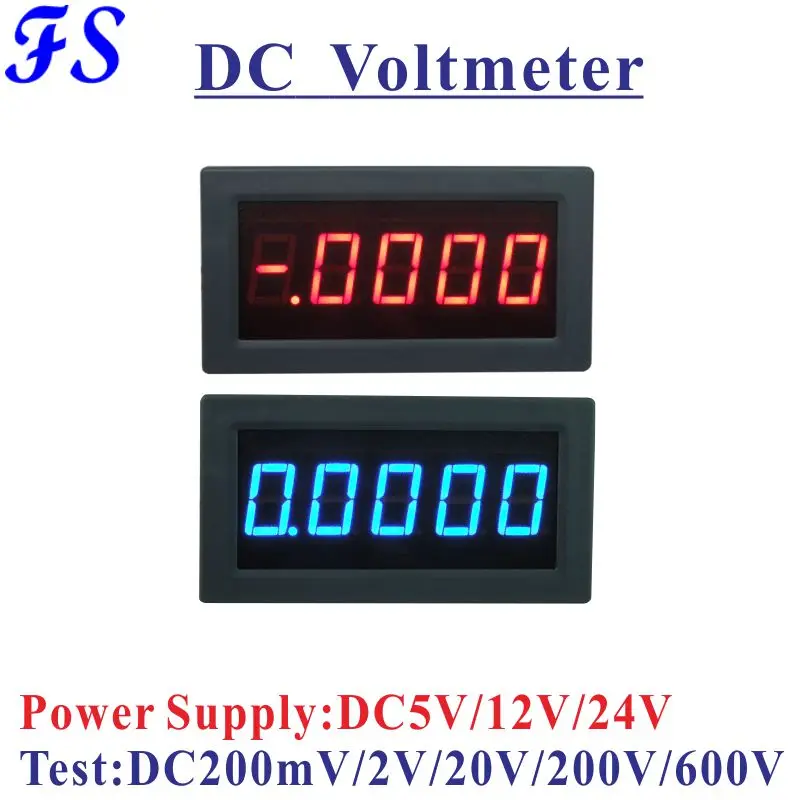 YB5145B LED 4 1/2 Digital Voltage Indicator DC 200mV 2V 20V 200V 600V DC Volt Panel Meter Power Supply DC5V 12V 24V DC Voltmeter
YB5145B LED 4 1/2 Digital Voltage Indicator DC 200mV 2V 20V 200V 600V DC Volt Panel Meter Power Supply DC5V 12V 24V DC Voltmeter