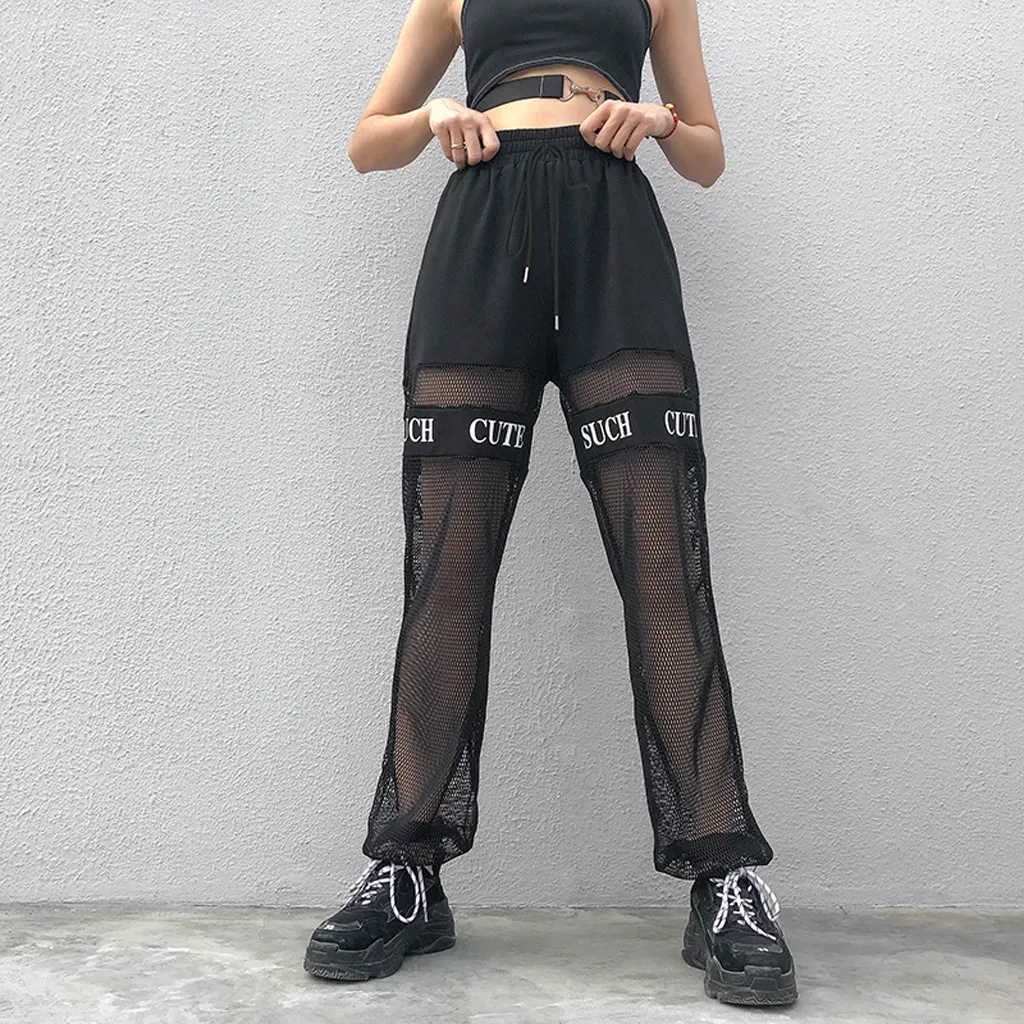 Feitong Women Pants Sexy Fishnet Net Netted Perspective Bottoming Punk Pants Trousers Female Casual Trousers Black 2019
Feitong Women Pants Sexy Fishnet Net Netted Perspective Bottoming Punk Pants Trousers Female Casual Trousers Black 2019