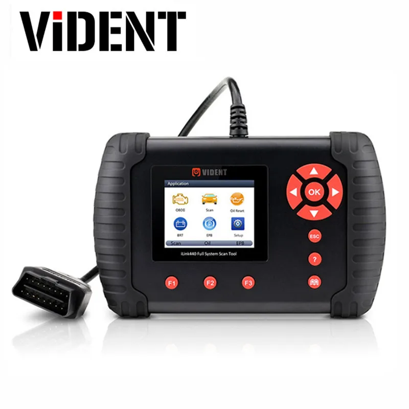 VIDENT iLink440 Four System Scan Tool Support Engine ABS Air Bag SRS EPB Reset Battery Configuration
VIDENT iLink440 Four System Scan Tool Support Engine ABS Air Bag SRS EPB Reset Battery Configuration
