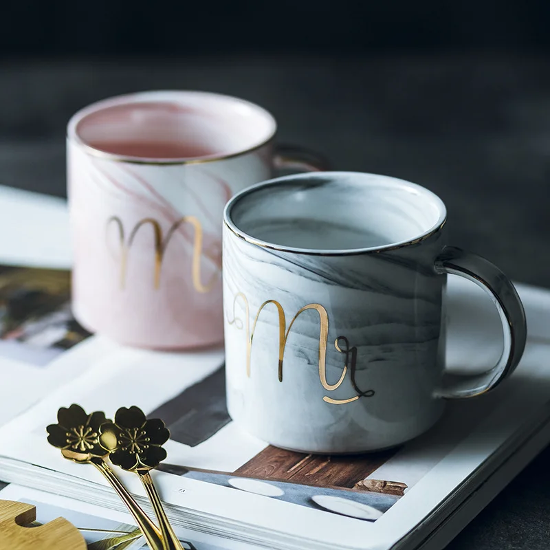 Classic Marble Porcelain Coffee Mug Hand Painted Ceramic Mr and Mrs Tea Milk Cups Cafe Drinkware Novelty Gifts
Classic Marble Porcelain Coffee Mug Hand Painted Ceramic Mr and Mrs Tea Milk Cups Cafe Drinkware Novelty Gifts