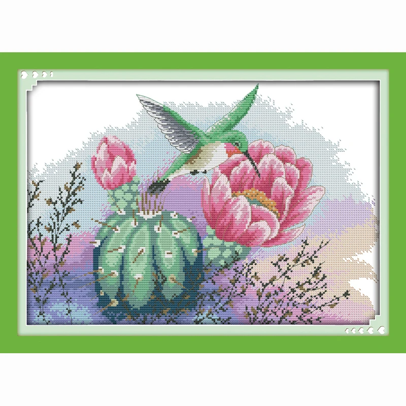 Flowers and hummingbird animal Counted Cross Stitch Kits For Embroidery DIY Needlework 14CT 11CT Cross Stitch Patterns Crafts 
Flowers and hummingbird animal Counted Cross Stitch Kits For Embroidery DIY Needlework 14CT 11CT Cross Stitch Patterns Crafts