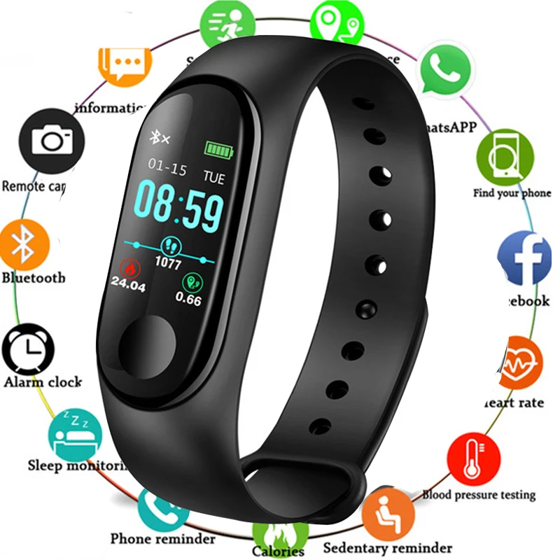 New Smart Sport Watch Waterproof Fitness Watch Blood Pressure Heart Rate Monitor Pedometer Smart Watch men for Android iOS
New Smart Sport Watch Waterproof Fitness Watch Blood Pressure Heart Rate Monitor Pedometer Smart Watch men for Android iOS