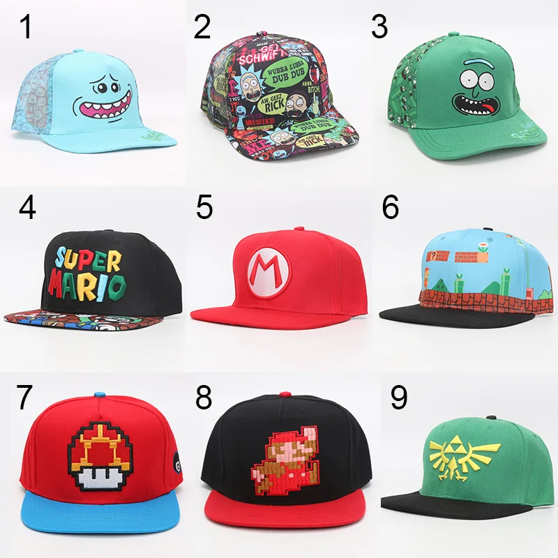 Rick and Morty Hats super mario Caps Adjustable Cotton Baseball hat Cap Snapback The Legend of Zelda Link Hat plush toy
Rick and Morty Hats super mario Caps Adjustable Cotton Baseball hat Cap Snapback The Legend of Zelda Link Hat plush toy
