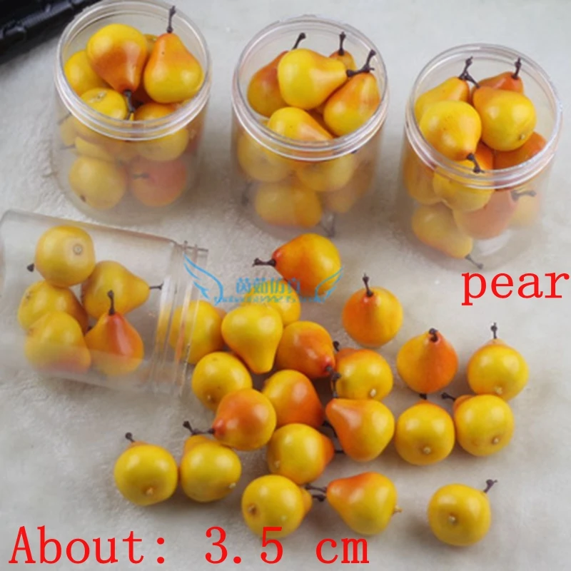 30pcs/bag About 3.5 cm simulation model mini pear fruits vegetables decorative artificial fruits compote Simulation 011
30pcs/bag About 3.5 cm simulation model mini pear fruits vegetables decorative artificial fruits compote Simulation 011