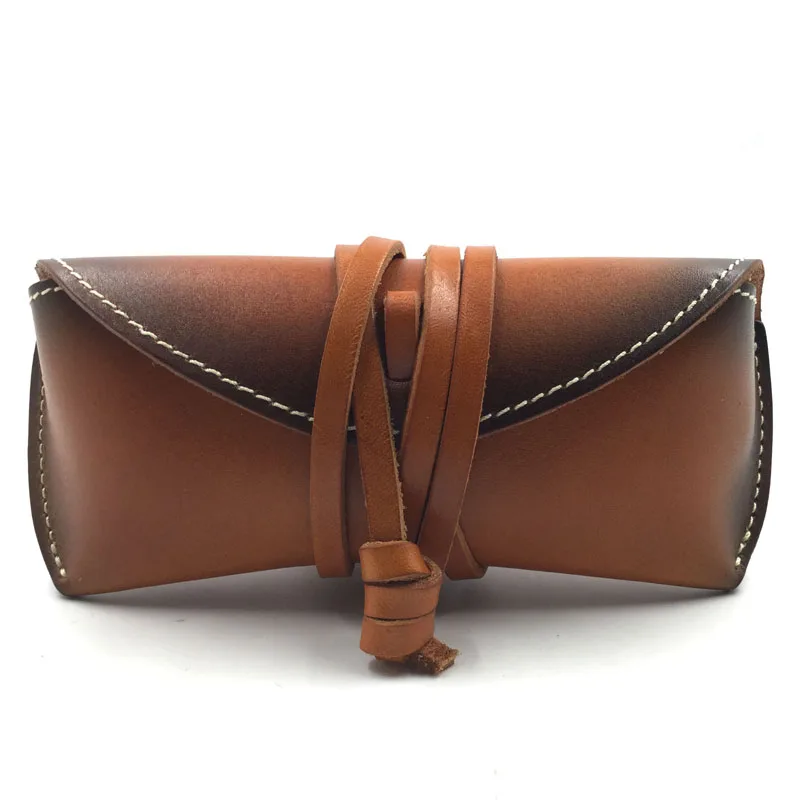 Unisex Full Grain Genuine Leather Handmade Eyeglass Case Vegetable Tanned Leather Eyewear Sunglasses Wrap Protective holder Q024
Unisex Full Grain Genuine Leather Handmade Eyeglass Case Vegetable Tanned Leather Eyewear Sunglasses Wrap Protective holder Q024