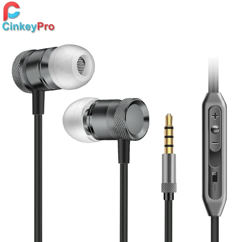 CinkeyPro Aluminum Earphone for Phone iPhone XiaoMi Headphones With Microphone 3.5mm Headphone Volume Control Headset
CinkeyPro Aluminum Earphone for Phone iPhone XiaoMi Headphones With Microphone 3.5mm Headphone Volume Control Headset