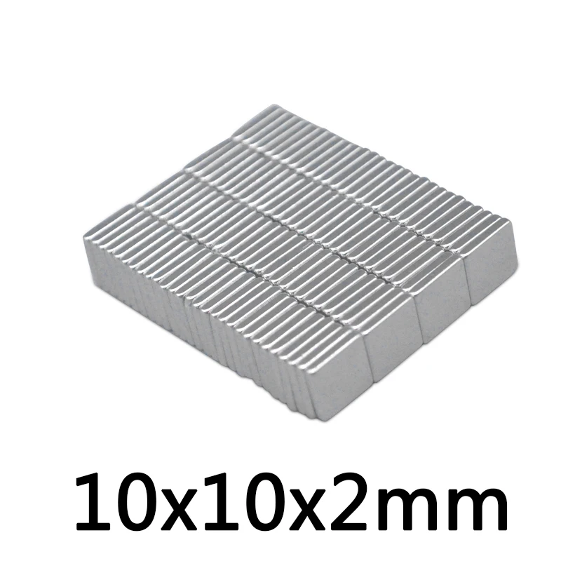 20pcs/lot F 10x10x2 mm N35 Strong Square NdFeB Rare Earth Magnet 10*10*2 mm Neodymium Magnets 10mm x 10mm x 2mm
20pcs/lot F 10x10x2 mm N35 Strong Square NdFeB Rare Earth Magnet 10*10*2 mm Neodymium Magnets 10mm x 10mm x 2mm