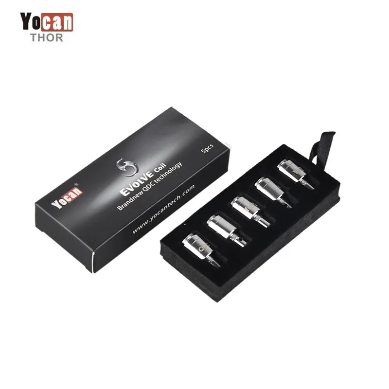 5pcs/lot YOCAN Evolve Atomizer Coil Ceramics coil vs Quatz Dual Coil Replacement Coil Head Electronic Cigarette Kit
5pcs/lot YOCAN Evolve Atomizer Coil Ceramics coil vs Quatz Dual Coil Replacement Coil Head Electronic Cigarette Kit