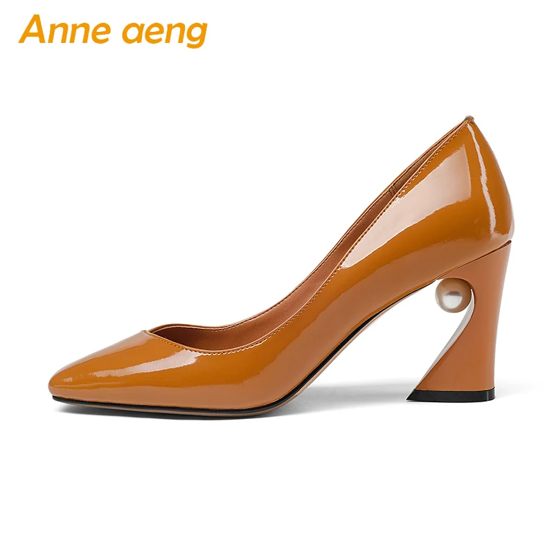 New Spring/Autumn Genuine Leather Women Pumps High Heels Pigskin Insole Pointed Toe Sexy Office Ladies Women Shoes Brown Pumps
New Spring/Autumn Genuine Leather Women Pumps High Heels Pigskin Insole Pointed Toe Sexy Office Ladies Women Shoes Brown Pumps