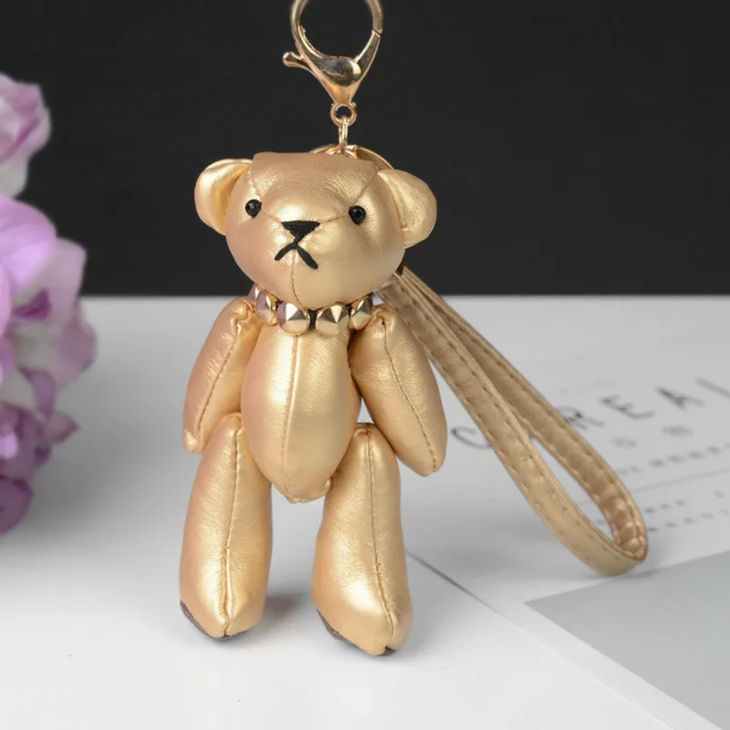 Mini Joint Bear Stuffed Plush ToysGold Silver Leather Teddy Bears Pendant Dolls Birthday Gifts keychain
Mini Joint Bear Stuffed Plush ToysGold Silver Leather Teddy Bears Pendant Dolls Birthday Gifts keychain