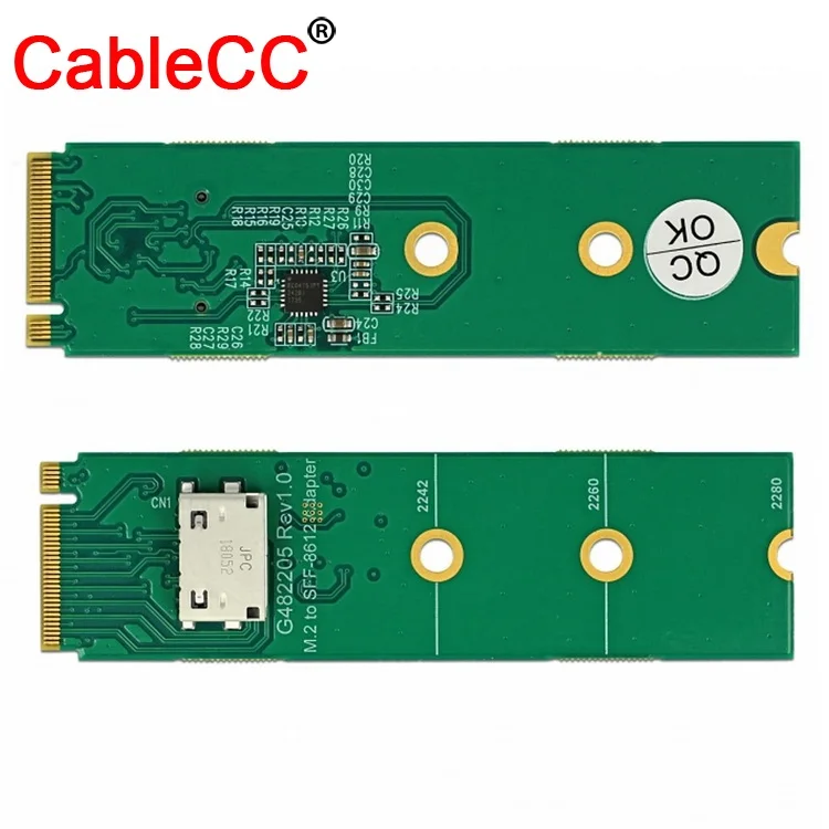 CableCC SFF-8612 SFF-8611 Oculink to PCI-E 3.0 M.2 M-key Host Adapter for PCIe Nvme SSD
CableCC SFF-8612 SFF-8611 Oculink to PCI-E 3.0 M.2 M-key Host Adapter for PCIe Nvme SSD