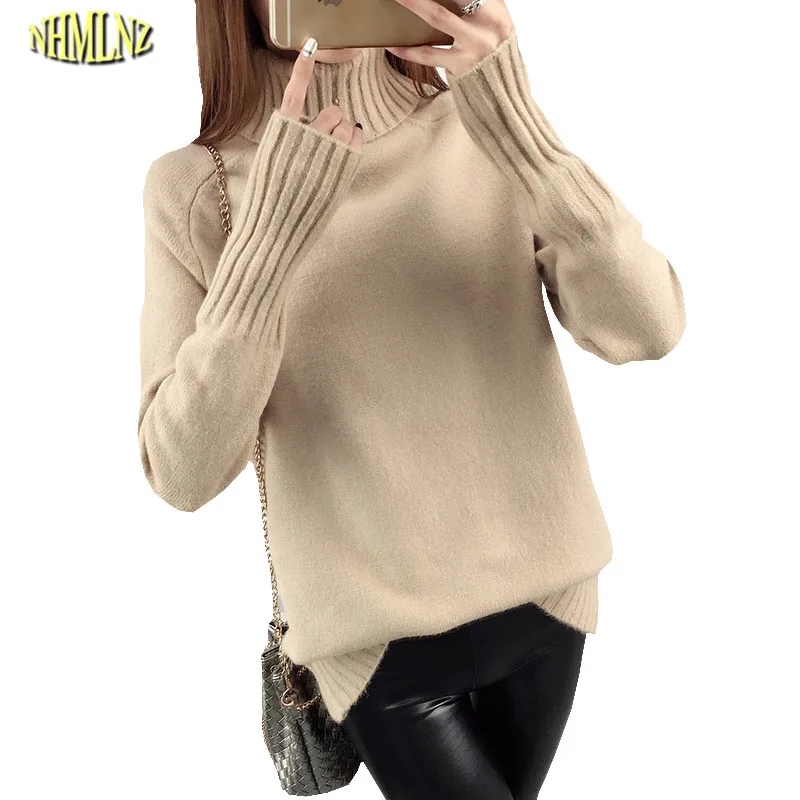 Winter Women Sweater New Fashion Woman Knitted Sweaters Warm Thick Knit Pullover Slim Large size Casual Bottoming Sweater OK657
Winter Women Sweater New Fashion Woman Knitted Sweaters Warm Thick Knit Pullover Slim Large size Casual Bottoming Sweater OK657