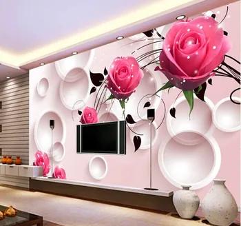 Wholesale Shining Pink Rose and Circle Flower Mural Wallpaper for TV Background Living Room 3d Photo Murals Fresco 3d Murals
Wholesale Shining Pink Rose and Circle Flower Mural Wallpaper for TV Background Living Room 3d Photo Murals Fresco 3d Murals