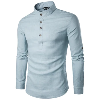 2020 spring Men causal Shirt New Arrivals Mandarin Collar Breathable Comfy Traditional Chinese Style Popover Henley EU size
2020 spring Men causal Shirt New Arrivals Mandarin Collar Breathable Comfy Traditional Chinese Style Popover Henley EU size