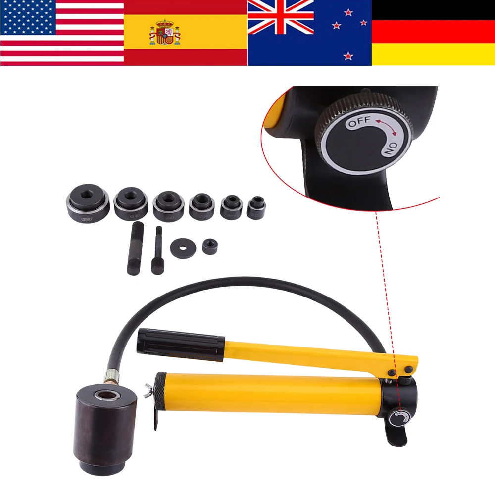 Manual Hydraulic Round Hole Punch Opener Kit Metalworking Hole Punch Hand Tools Set Sheet Metal Punch Punch Driver Tools
Manual Hydraulic Round Hole Punch Opener Kit Metalworking Hole Punch Hand Tools Set Sheet Metal Punch Punch Driver Tools