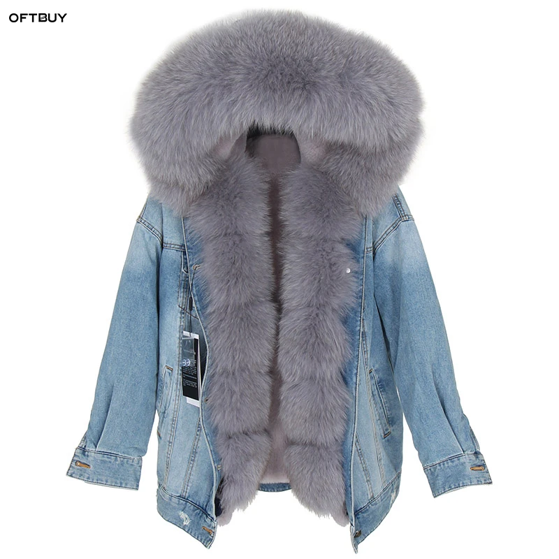 OFTBUY 2019 real fur coat Winter Jacket Women Coat Real fox Fur collar denim jacket Parka Streetwear Outerwear new ins fashion
OFTBUY 2019 real fur coat Winter Jacket Women Coat Real fox Fur collar denim jacket Parka Streetwear Outerwear new ins fashion