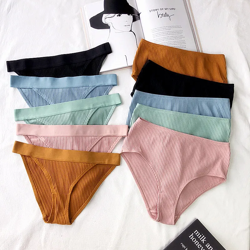 Cotton qualitative rib comfortable breathable girl students basic low pockets of tall waist hip women underwear panties majtki
Cotton qualitative rib comfortable breathable girl students basic low pockets of tall waist hip women underwear panties majtki