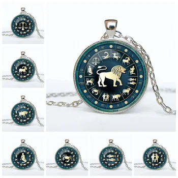 Vintage 12 Constellation Symbol Round Time Gem Pendant Necklace Aries Taurus Aquarius Horoscope zodiac Gift For Friends 12PCS
Vintage 12 Constellation Symbol Round Time Gem Pendant Necklace Aries Taurus Aquarius Horoscope zodiac Gift For Friends 12PCS