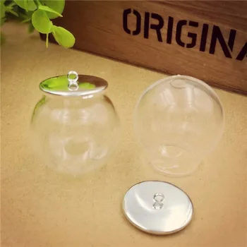 20ets 30x 20mm opening glass bubble with silver color base DIY Glass globe bottle vial pendant
20ets 30x 20mm opening glass bubble with silver color base DIY Glass globe bottle vial pendant