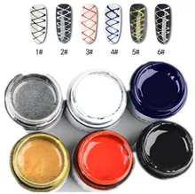 8 мл 3D УФ гель паутина для ногтей Краска для ногтей паук для ногтей Гель-лак провода маникюрные инструменты художественное украшение Тягова...(China)