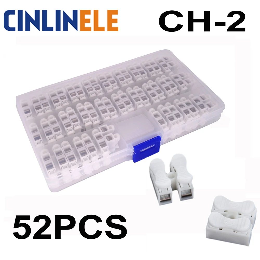 Free Shipping 52Pcs CH-2 Spring Wire Quick Connector 2p G7 Electrical Crimp Terminals Block Splice Cable Clamp Fit Led Strip
Free Shipping 52Pcs CH-2 Spring Wire Quick Connector 2p G7 Electrical Crimp Terminals Block Splice Cable Clamp Fit Led Strip
