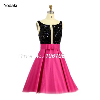 Real Photos Ballgown Short Mini Prom Dresses Two Tone Black Crystal Beading Boat Neck Open Back With Sash Party Evening Gowns
Real Photos Ballgown Short Mini Prom Dresses Two Tone Black Crystal Beading Boat Neck Open Back With Sash Party Evening Gowns