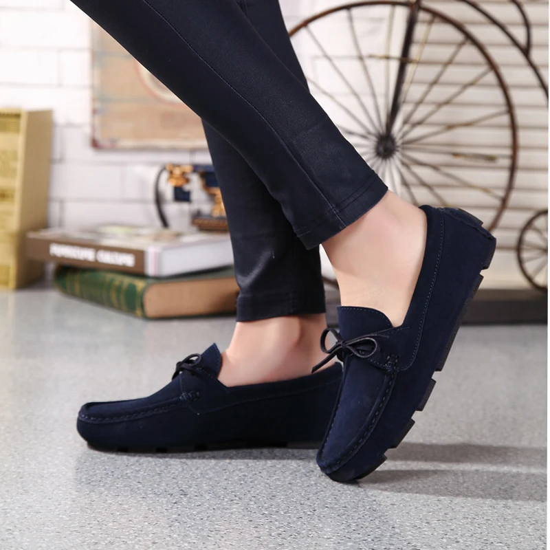 Ngouxm Men Loafers Moccasin hombre Casual Suede Leather Shoes Navy Blue Slip On Shoes Moccasins For Man homme chaussure
Ngouxm Men Loafers Moccasin hombre Casual Suede Leather Shoes Navy Blue Slip On Shoes Moccasins For Man homme chaussure