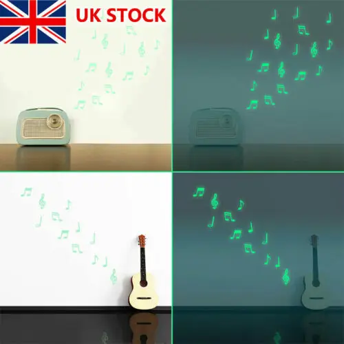 15 PCs In The Dark Fluorescent Luminous Paste Music Note Stickers Glow Patch Wall
15 PCs In The Dark Fluorescent Luminous Paste Music Note Stickers Glow Patch Wall