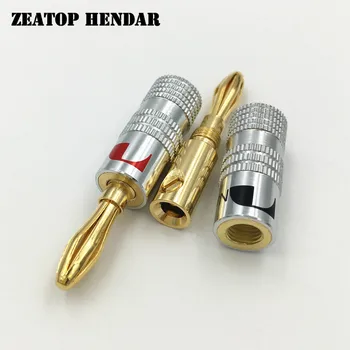 10Pcs High quality 24K Gold Nakamichi Speaker 4mm Banana Male Plugs Copper Audio Jack Connector
10Pcs High quality 24K Gold Nakamichi Speaker 4mm Banana Male Plugs Copper Audio Jack Connector