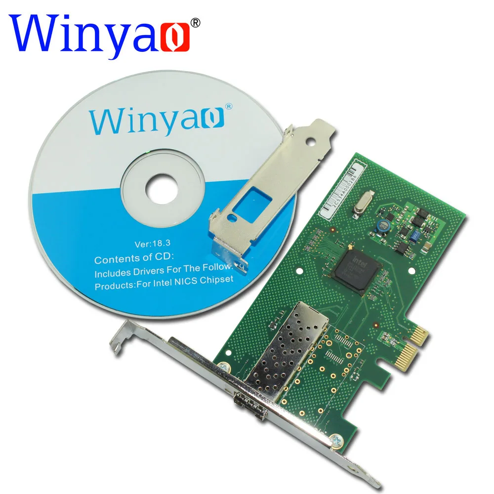 Winyao WYI350F1SFP PCI-Express X1 1000Mbps Gigabit Ethernet Lan Fiber Desktop network card For I350 SFP Nic
Winyao WYI350F1SFP PCI-Express X1 1000Mbps Gigabit Ethernet Lan Fiber Desktop network card For I350 SFP Nic