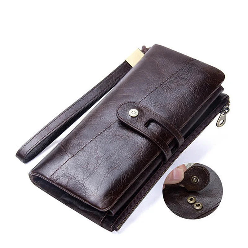 YICHENG Genuine Cowhide Leather Men Luxury Brand Clutch Wallets Zipper Purse Handy Bag Long Big Wrist Clutch Coin bag Money
YICHENG Genuine Cowhide Leather Men Luxury Brand Clutch Wallets Zipper Purse Handy Bag Long Big Wrist Clutch Coin bag Money