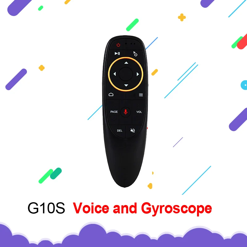 New G10S 2.4GHz Voice Air Mouse Wireless Google Microphone Remote Control IR Learning 6-axis Gyroscope for Android TV Box PC
New G10S 2.4GHz Voice Air Mouse Wireless Google Microphone Remote Control IR Learning 6-axis Gyroscope for Android TV Box PC