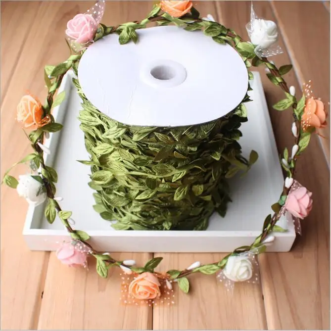 Green Leaves Artificial flower Silk Leaf garland Wisteria Flowers Rattan Vine DIY Hair Garland Wreath Decoration with out flower
Green Leaves Artificial flower Silk Leaf garland Wisteria Flowers Rattan Vine DIY Hair Garland Wreath Decoration with out flower
